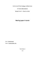 Essays 'Heating Types in Latvia', 1.
