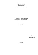 Research Papers 'Dance Theraphy', 1.