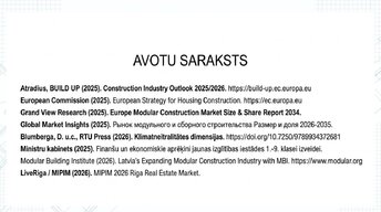 Presentations 'Modulārā būvniecības attīstība ES un Latvijā', 14.