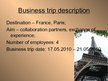 Presentations 'Business Trip to France', 3.