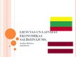 Presentations 'Lietuvas un Latvijas ekonomikas salīdzinājums', 1.