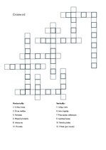 Samples 'Practical activity - crossword on various topics', 1.