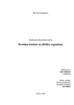 Research Papers 'Proteīna ietekme uz cilvēka organismu', 1.