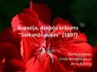 Presentations 'Aspazijas dzejoļu krājuma "Sarkanās puķes" analīze', 1.