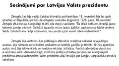 Presentations 'Gustavs Zemgals - Latvijas Valsts prezidents', 19.