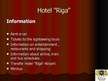 Presentations 'Hotel "Riga"', 8.