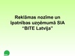Presentations 'Reklāmas nozīme un īpatnības uzņēmumā SIA “Bite Latvija”', 1.