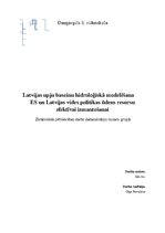Research Papers 'Latvijas upju baseinu hidroloģiskā modelēšana ES un Latvijas vides politikas ūde', 1.