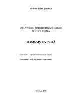 Research Papers 'Rasisms Latvijā', 2.