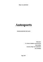 Research Papers 'Autosports', 1.