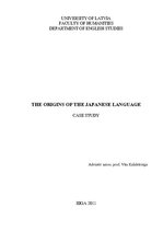 Research Papers 'The Origins of the Japanese Language', 1.