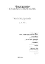 Research Papers 'Mobilo telefonu programmatūra', 1.