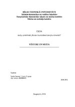 Essays 'Vēsture un muita', 1.