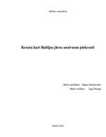 Research Papers 'Krusta kari Baltijas jūras austrumu piekrastē', 1.