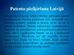 Presentations 'Patents un patentspējīgi izgudrojumi', 8.