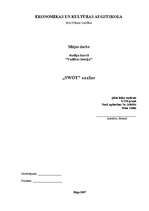 Summaries, Notes 'SWOT analīze muzikāli literārajam klubam "Četri balti krekli"', 1.