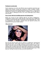 Summaries, Notes 'Make-up Self Marketing Plan', 3.