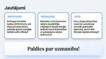 Presentations 'Ukrainas kara ekonomiskā ietekme uz Eiropas tirgiem', 17.