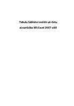 Research Papers 'Tabulu šablona izveide un datu aizsardzība MS Excel 2007 vidē', 1.