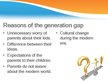 Presentations 'Generation Gap', 4.