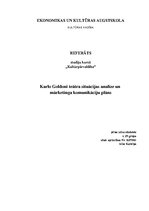 Research Papers 'Karlo Goldoni teātra situācijas analīze un mārketinga komunikāciju plāns', 1.