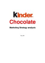 Research Papers 'Kinder Chocolate Marketing Strategy Analysis', 1.