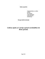 Research Papers 'Lieliska atpūta ar Latvijas apskati un izklaidēm trīs dienu garumā (Rīga - Vents', 1.