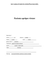 Practice Reports 'Pacienta aprūpes plāns', 1.