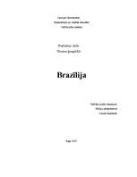 Research Papers 'Tūrisma maršruts - Brazīlija', 1.