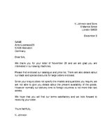 Samples 'Business Letters in English', 2.