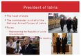 Presentations 'President of Latvia', 2.