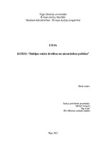 Essays 'Baltijas valstu stipro un vājo pušu identificēšana ticamas atturēšanas kontekstā', 1.