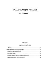 Practice Reports 'Kvalifikācijas prakses atskaite', 2.