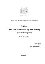 Essays 'Africa. The Politics of Suffering and Smiling', 1.