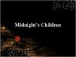 Presentations 'Analysis of "Midnight's Children" by Salman Rushdie', 1.