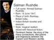 Presentations 'Analysis of "Midnight's Children" by Salman Rushdie', 2.