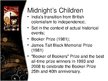 Presentations 'Analysis of "Midnight's Children" by Salman Rushdie', 10.