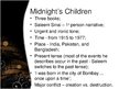 Presentations 'Analysis of "Midnight's Children" by Salman Rushdie', 11.