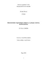 Research Papers 'Ekonomiskās degredācijas ietekme uz Latvijas viesnīcu komercdarbību', 1.