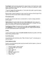 Summaries, Notes 'Irish accent', 2.