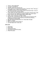 Summaries, Notes 'Irish accent', 3.