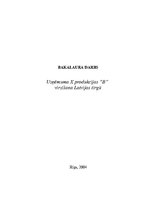 Research Papers 'Uzņēmuma "X" produkcijas virzīšana Latvijas tirgū', 1.