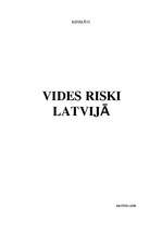 Research Papers 'Vides riski Latvijā', 1.