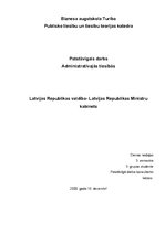 Research Papers 'Latvijas Republikas valdība - Latvijas Republikas Ministru kabinets', 1.