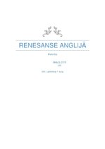 Summaries, Notes 'Renesanse Anglijā', 1.