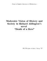 Essays 'Modernist Vision of History and Society in R.Aldington's "Death of a Hero"', 1.