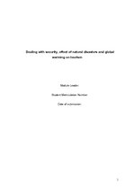 Research Papers 'Dealing with Security, Effect of Natural Disasters and Global Warming on Tourism', 1.