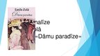 Presentations 'Vietas analīze Emīla Zolā romānā "Dāmu paradīze"', 1.