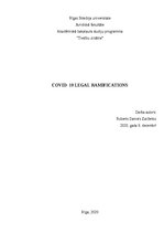 Essays 'Covid-19 legal ramifications', 1.