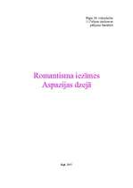 Research Papers 'Romantisma iezīmes Aspazijas dzejā', 1.